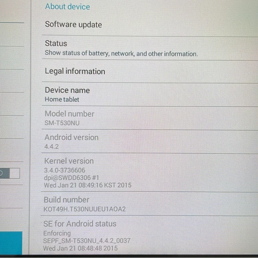 galaxy tab sm-t530nu tablet 16 gig Never used. With case